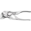 KNIPEX Pliers Wrench XS, Chrome-Plated, 100 mm, Grips Continuously Up
