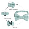 Alizeal Mens Classic Paisley Bow Tie, Hanky and Cufflinks Set,