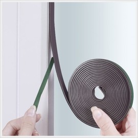 Sash window gap windproof soundproofing weather strip gasket 2x9mm white 5ea