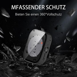 Mayfun Pack of 2 Case Compatible with CMF by Nothing Watch Pro Protective Case, All-Round Case with Screen Protector, Flexible TPU Full Protection Cover, Anti-Scratch Case Screen Protector -