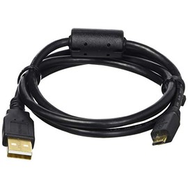 Monoprice USB-A to Micro B 2.0 Cable - 3 Feet - Black (5-Pack) 5-Pin 28/24AWG Gold Plated Connectors