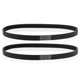2pcs WH01X27538 Washer Drive Belt Replacement, Compatible with GE Washing Machines Replaces Parts AP6328256 PS12299369 4587903 290D1101P005 (Black)
