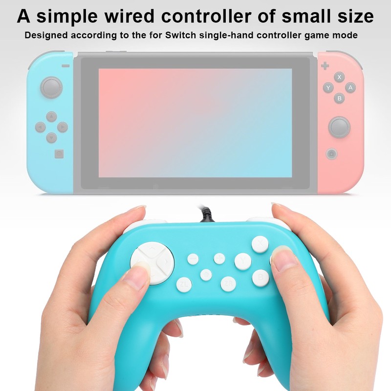 TNS-19075 Game Console Wired Gamepad Controller Hand Grip with Motor