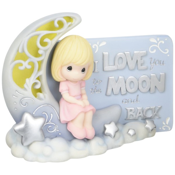 Precious Moments I Love You To The Moon & Back Led Light Resin Figurine 163408