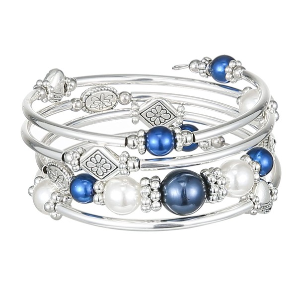 Pulsera de cuentas para mujer, pulsera de plata para mujer,