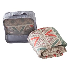 GLUHWEIN FreeVolt Electric Mini Heated Mat with Smart Voltage Controller, Lightweight Portable Travel Blanket, Brown – Single Size (53 x 18 inch, 30W)