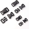 5/8, 1/2, and 3/8 inch(20 Each) Black Plastic Contoured Side
