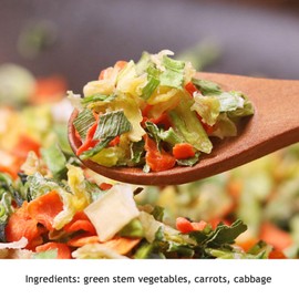 SXETBEAN Dehydrated Vegetables, 250g/8.8oz Dried Ramen Toppings, Natural Dried Vegetables for Ramen, Soup, Stew, Mixed Vegetable Flakes