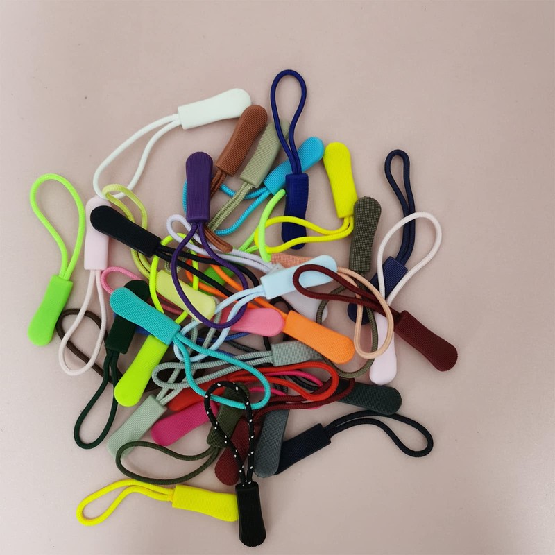 Urmspst 20PCS Zipper Pulls Replacement Zipper Tabs, (Green)