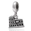 Roman Colosseum Charm 925 Sterling Silver Famous Building Charm Travel