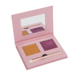 Kids Makeup Set with Eyeshadow/Blush Palette, mirror and brush (Macaroon Magic)