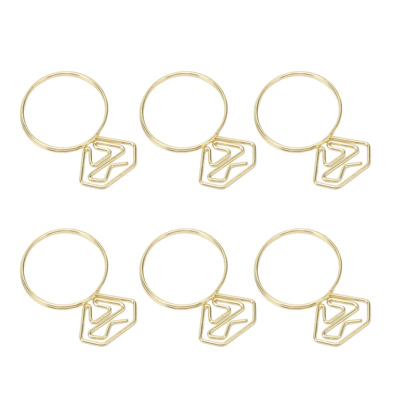 80pcs Ring Shape Paper Clips Rustproof Multifunction Multifunction with Clear