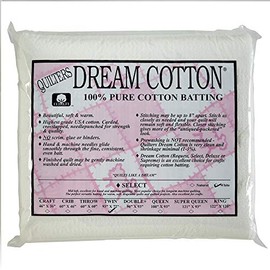 Quilter's Dream Cotton White Select Batting (93" x 72") Twin
