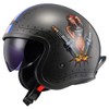 LS2 Helmets Open Face Spitfire Spark Helmet (Brushed Alloy -