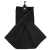 Masters Black Tri Fold Golf Towel in Eco Bag