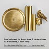 Paper Towel Holder Countertop, Gold Paper Towel Stand with Bird