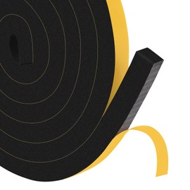 YIMIKI Door Weather Stripping Door Seal 1/2 in x 1/2 in Foam Insulastion Tape for Window Weatherproof High Density Foam Weather Stirpping for Door Frame,Total 6.5Feet (6.5Ft x 1 Roll)