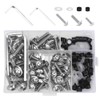 Pack of 158 Motorcycle Fairing Screws Kit, M5 M6 Universal