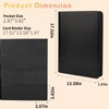 Premium 1000+ Pockets Trading Card Binder, 16-Pocket Ringless Side-Loading Album