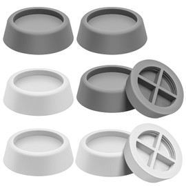 Anti Vibration Pads for Washing Machine, 8 Pack Washing Machine Feet Anti-Vibration TPR Rubber Blocks Anti Slip Pads Shock Absorber Stabilisers for Dryer, Dishwasher, Refrigerator, Treadmill