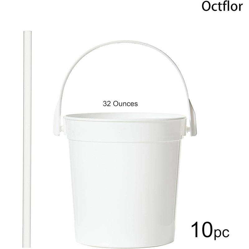Octflor Cubos de ron de plástico para bebidas (10 unidades),