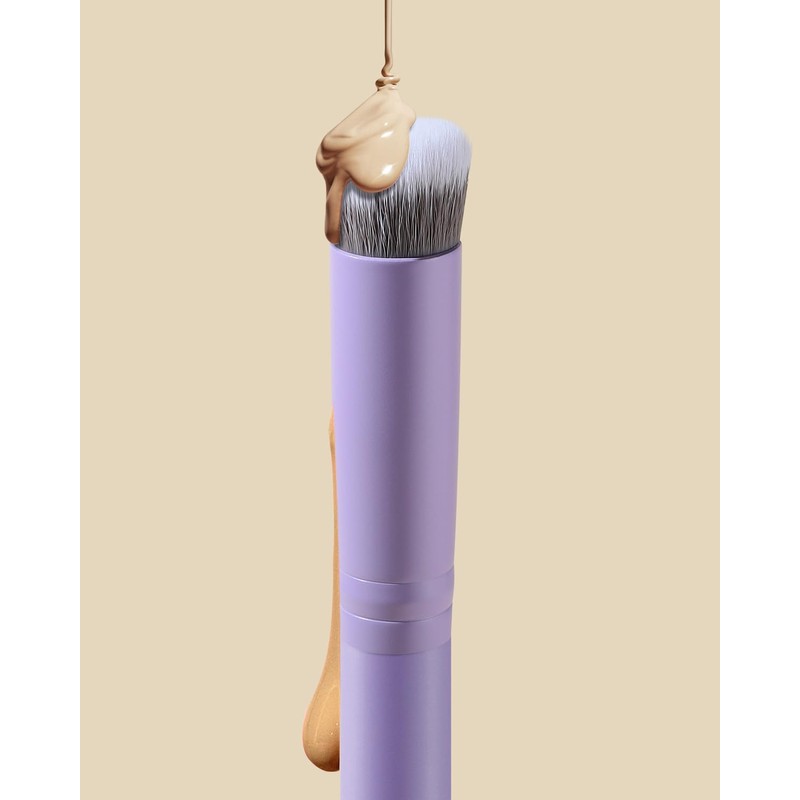 EIGSHOW Concealer Brush Silver Ion Makeup Brush, Diagonal Cut, Can