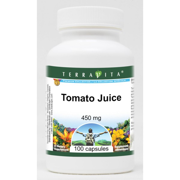 Tomato Juice - 450 mg (100 Capsules, ZIN: 521887) -