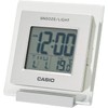 Casio DQ-735-8JF Alarm Clock, Digital Temperature, Calendar Display, Silver