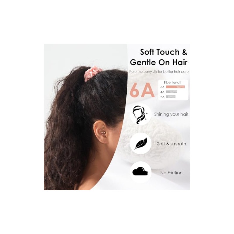 Michooyel Paquete De 3 Minicoleteros De Seda Para El Cabello,