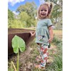 Arshiner Little Girls Outfits Floral Hi-Lo Tops+Pants Sets Short SLeeve