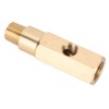 Mini Split Gauge Adapter Oil Pressure Gauge Adapter 0.25NPT Brass