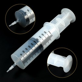 500ml Large Syringe with 27.6 Inch Tube and Blunt Needle, Sterile and Individual Sealed, Plastic Garden Syringe for Liquid, Paint, Epoxy Resin, Oil, Watering Plants, Refilling
