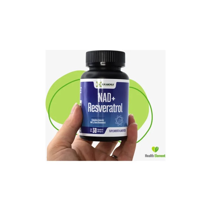Nad Y Resveratrol 30 Cáps Antioxidante Celular Natural