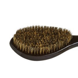 RED by KISS 360 Power Wave X Bow Wow Curved Palm Boar Brush 100% Natural Medium Soft Bristles (Club-Long)