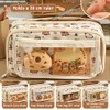 Capybara Pencil Case with 9 Compartments, 37 Pieces Capybara Stationery