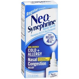 Neo-Synephrine Nasal Spray Cold & Sinus Regular Strength 0.5oz