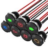 RVMARINEPAT 12V LED Indicator Light Small Indicator Light Waterproof 1/2"