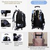 NIWEIYA Rolling Backpack for Boys School Backpack with Wheels for