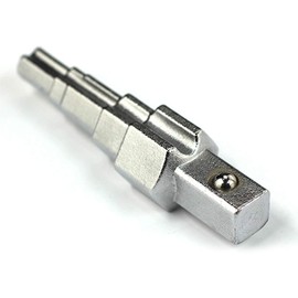 ALEOHALTER Radiator Spanner Stepped Wrench and Ratchet, Practical Ratchet Handle Stepped Radiator Spanner Hand Tool (Silver)