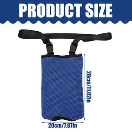 NHPY NHP Urine Drainage Bag Holder, Blue, Urine Bag 2000 ml, Concealed Catheter Bag Cover with Adjustable Strap and Invisible Slot, Catheter Bag, Urine Bag for On the Go, blue