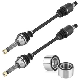Youxmoto Rear Left/Right CV Axles & Wheel Bearing Kit Fit for Polaris RZR 4 800-2010 2011 2012 2013; for RZR 800 S 2009-2014; 4340 Chromoly Steel CV Axle Drive Half Shaft (NOT FITS RZR 800)