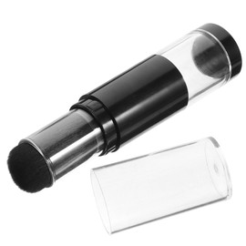 Healeved 2pcs Travel Makeup Brush Set Refillable Powder Applicator Foundation Brush Sturdy and Comfortable Grip