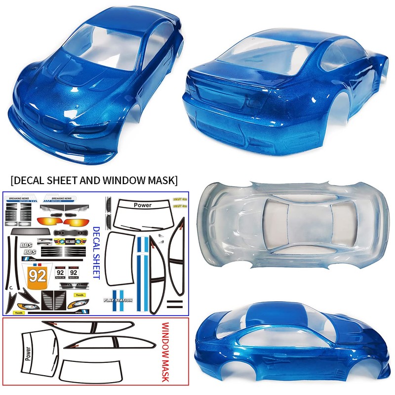SANTAIZI 1/10 Scale E92 Style RC Body Shell Replacement for