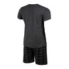 HEYO Men's Short Cotton Pyjamas 2-Piece Set Shorts T-Shirt, dark