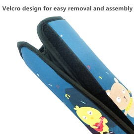 Kids Seatbelt Adjuster Car Seat Belt Pad, Seat belt Pillow for Kids With Shoulder Pad Child Safety Belt Clip, Universal Cover Soft Adjustable Belt Pad Clips Device (Animal Party)