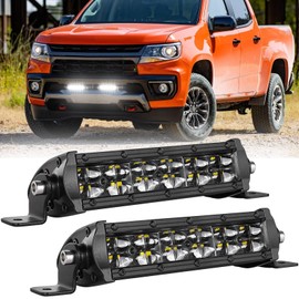 SWATOW INDUSTRIES LED Light Bar 6 Inch, 2PCS 96W Slim Dual Row Spot Flood Combo LED Pods Off Road LED Driving Lights for Truck Pickup Jeep Ram SUV UTV ATV Motorcycle Dirt Bike