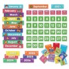 Eamay Classroom Monthly Calendar Pocket Chart with 71 Cards for