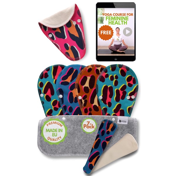 Reusable Panty Liners, Organic Cotton, Washable Pad With Wings from