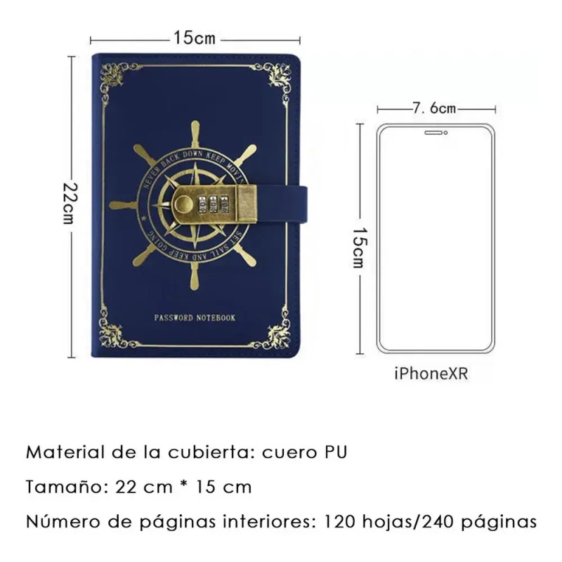 L Libreta Vintage Pasta Dura Cuaderno Dibujo Diariow J