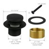 Black Bathtub Drain Tip-Toe Single Hole,Welsan Tub Drain Trim Set